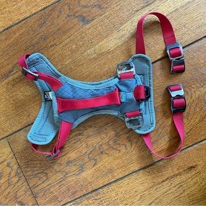 Kurgo nylon reflective dual clip dog harness size medium 18-28 inch chest
